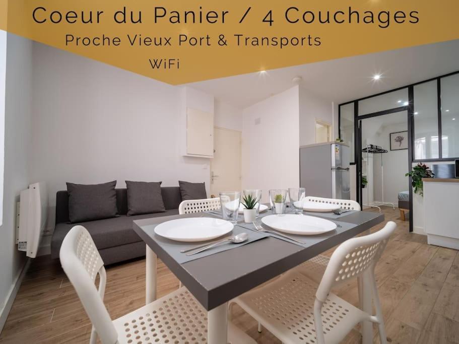 Appartement Tout Equipe Au Coeur Du Panier Vieux Port Marselha Exterior foto